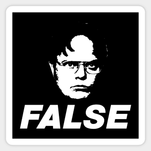 Dwight Schrute False Sticker